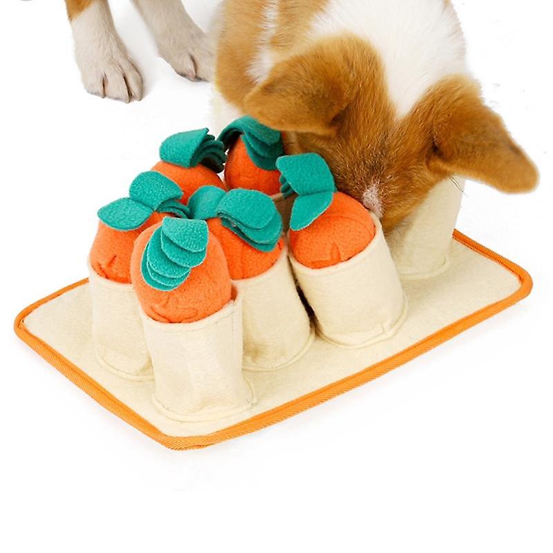 Carrot pet dog snuffle mat