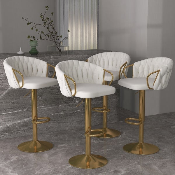 Adjustable Swivel Barstools (Set of 4)