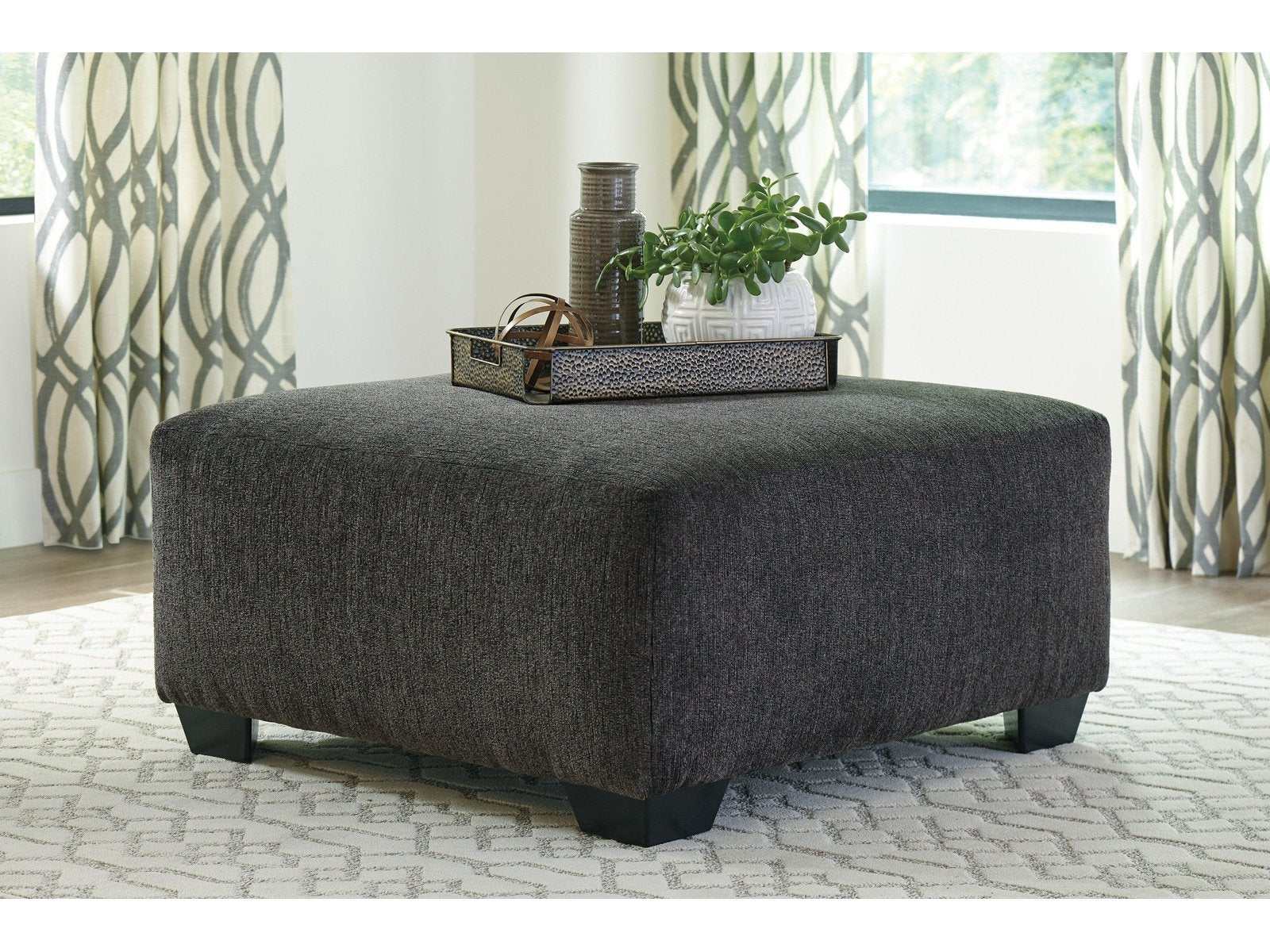 (Online Special Price) Ballinasloe Smoke Oversized Ottoman