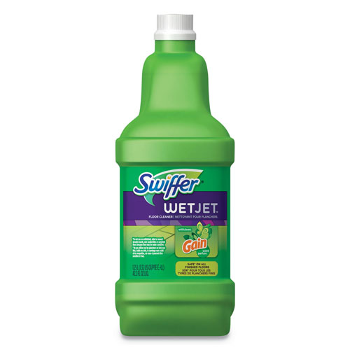 Procter and Gamble Swiffer Wet Jet Multi-Purpose System Refill | Gain Scent， 1.25 Liter Bottle， 4