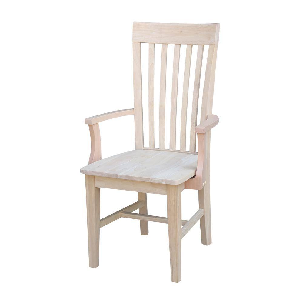 International Concepts Unfinished Wood Mission Dining Chair C-465A