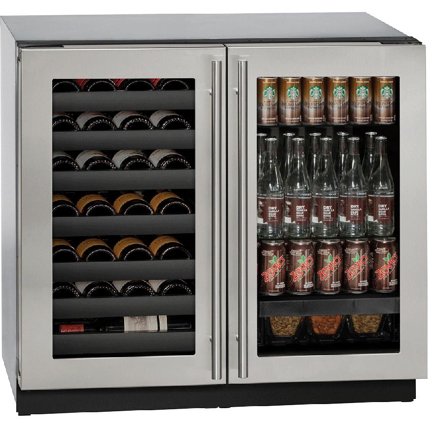 U-Line 7 cu. ft. Built-in Beverage Center U-3036BVWCS-00B