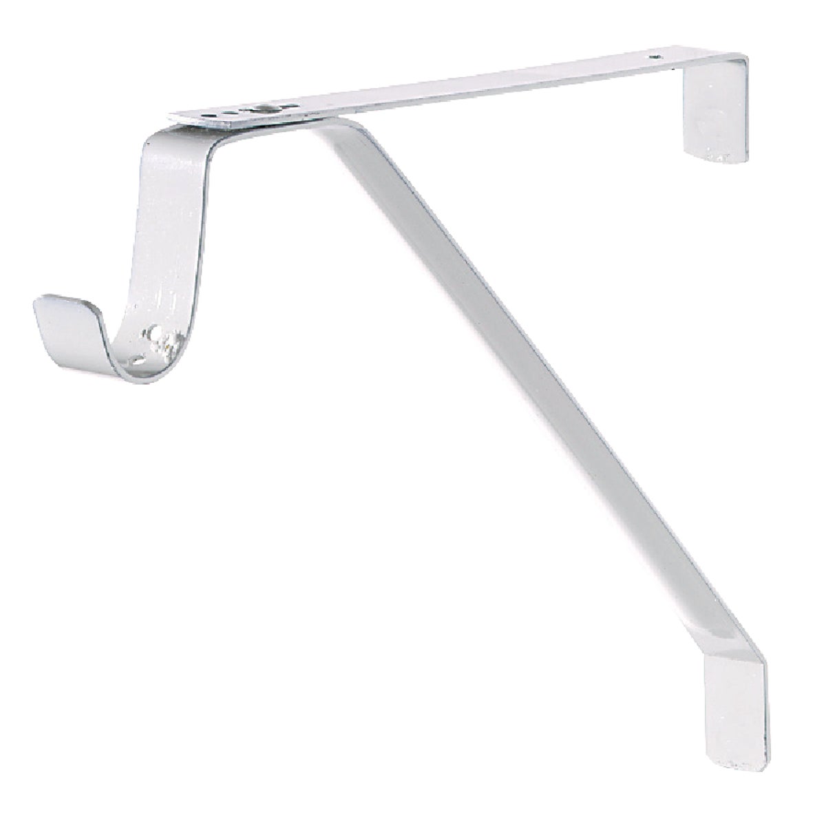 John Sterling Closet-Pro Adjustable Shelfamp Rod Bracket White