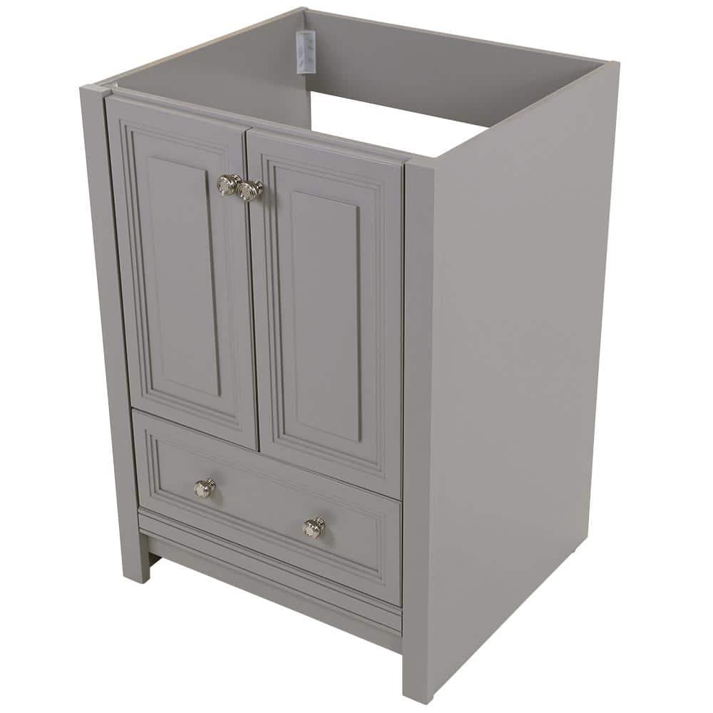 Home Decorators Collection Brinkhill 24 in W x 22 in D x 34 in H Bath Vanity Cabinet Only in Sterling Gray