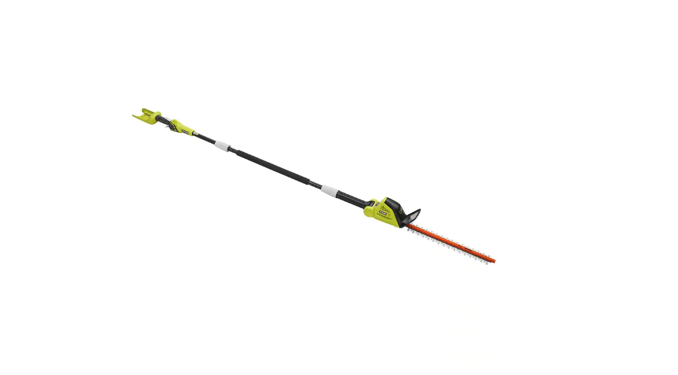 RYOBI RY40603BTL 40V 18 in. Cordless Battery Pole Hedge Trimmer (Tool-Only)