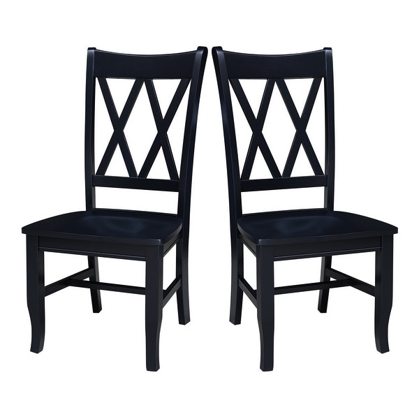 Double XX Solid Wood Chairs - Set of Two