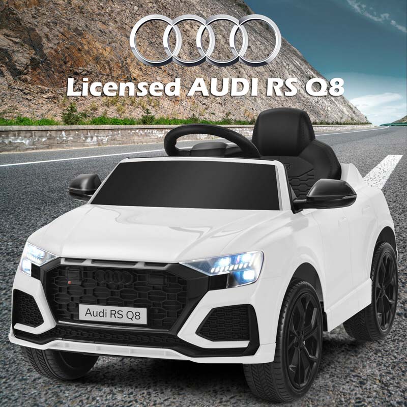 12V Licensed Audi Q8 Kids Ride On Car, Battery Powered 4 Wheeler Riding Toy Car with Remote Control