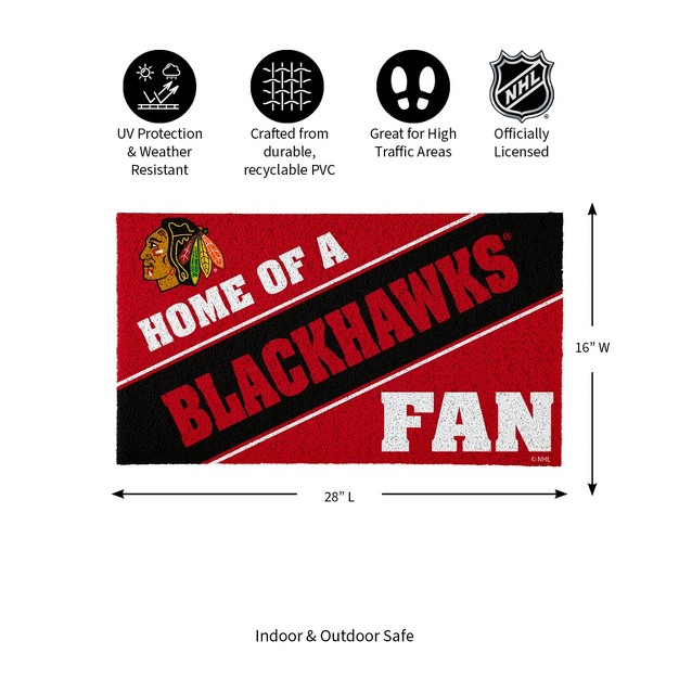 Evergreen Chicago Blackhawks Pvc Mat Color