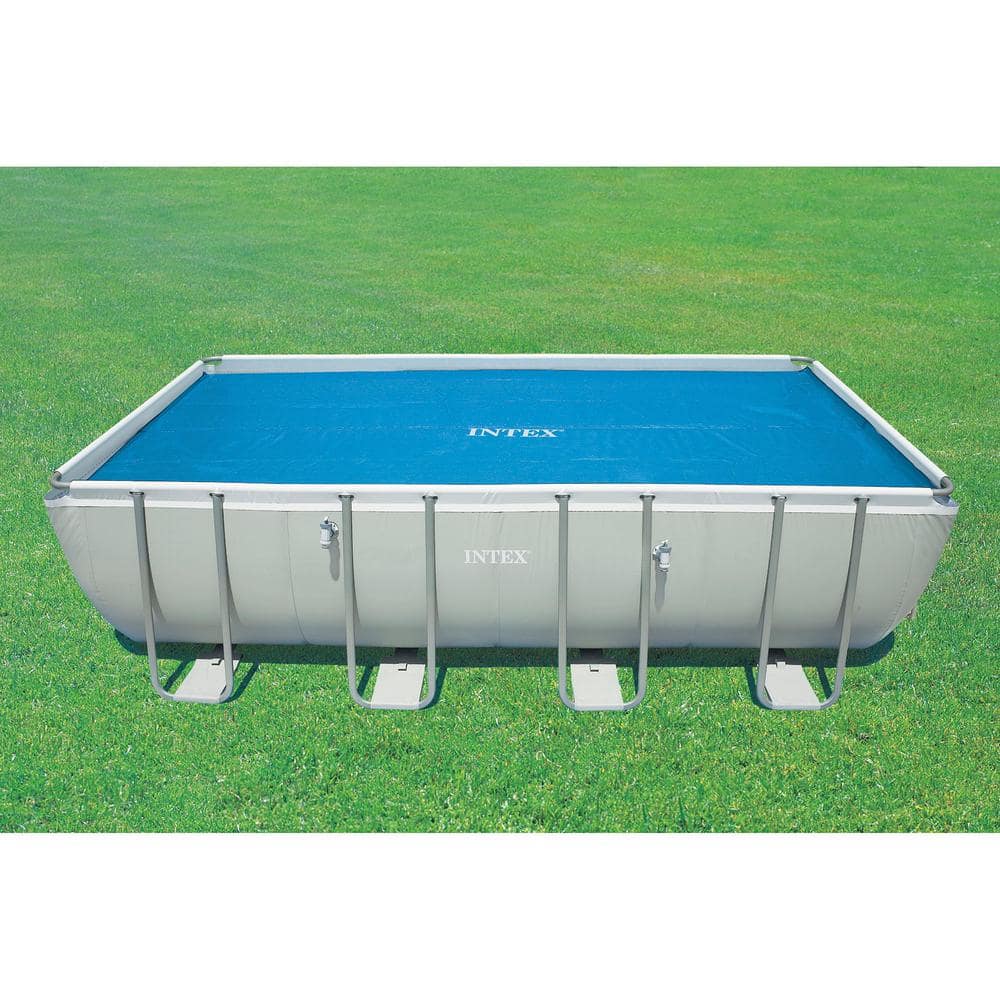 Intex Ultra 18 ft. x 9 ft. x 52 in. Ultra XTR Rectangular Frame Pool and Solar Cover 26355EH + 29026E