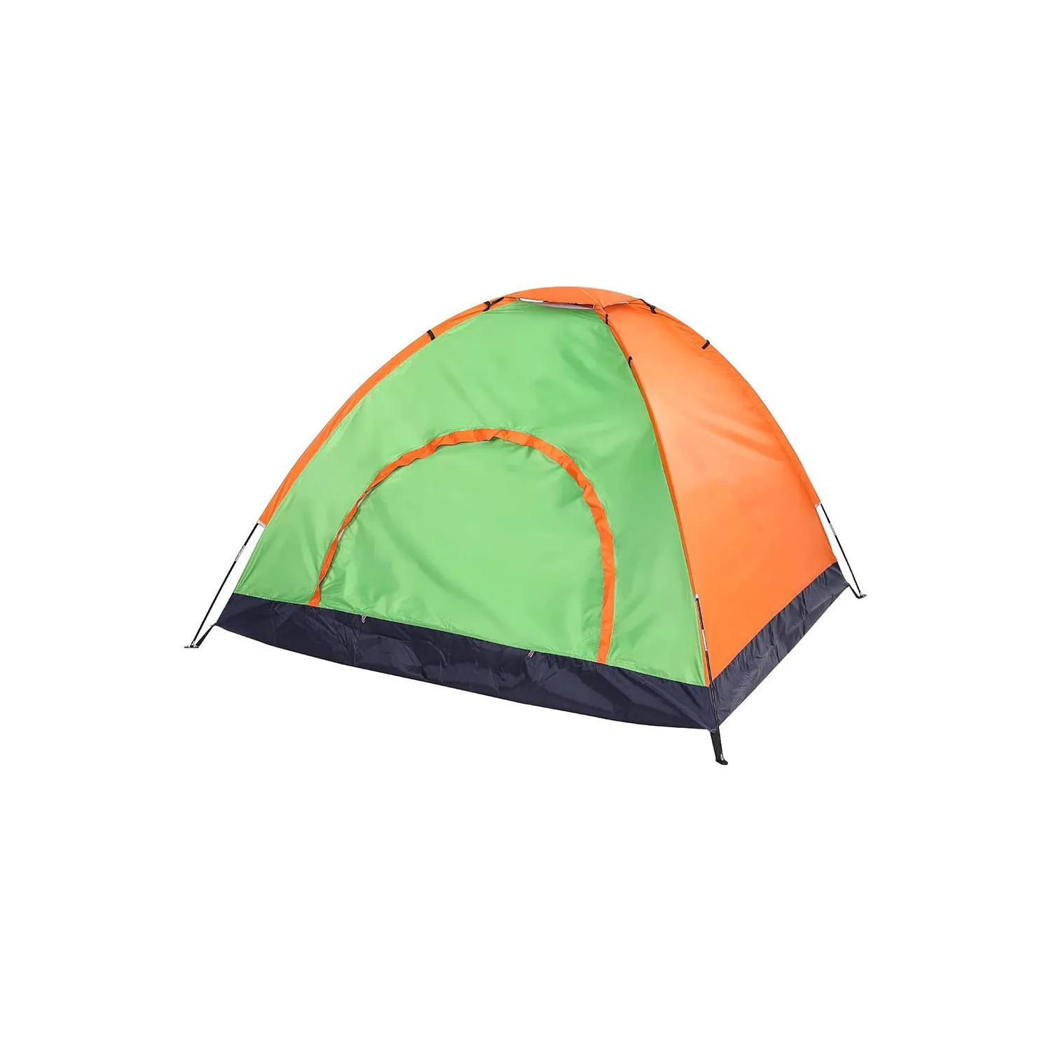 Ultralight Orange Windproof 1 2 Person Camping Tent for 4 Season Double layer Waterproof aluminum