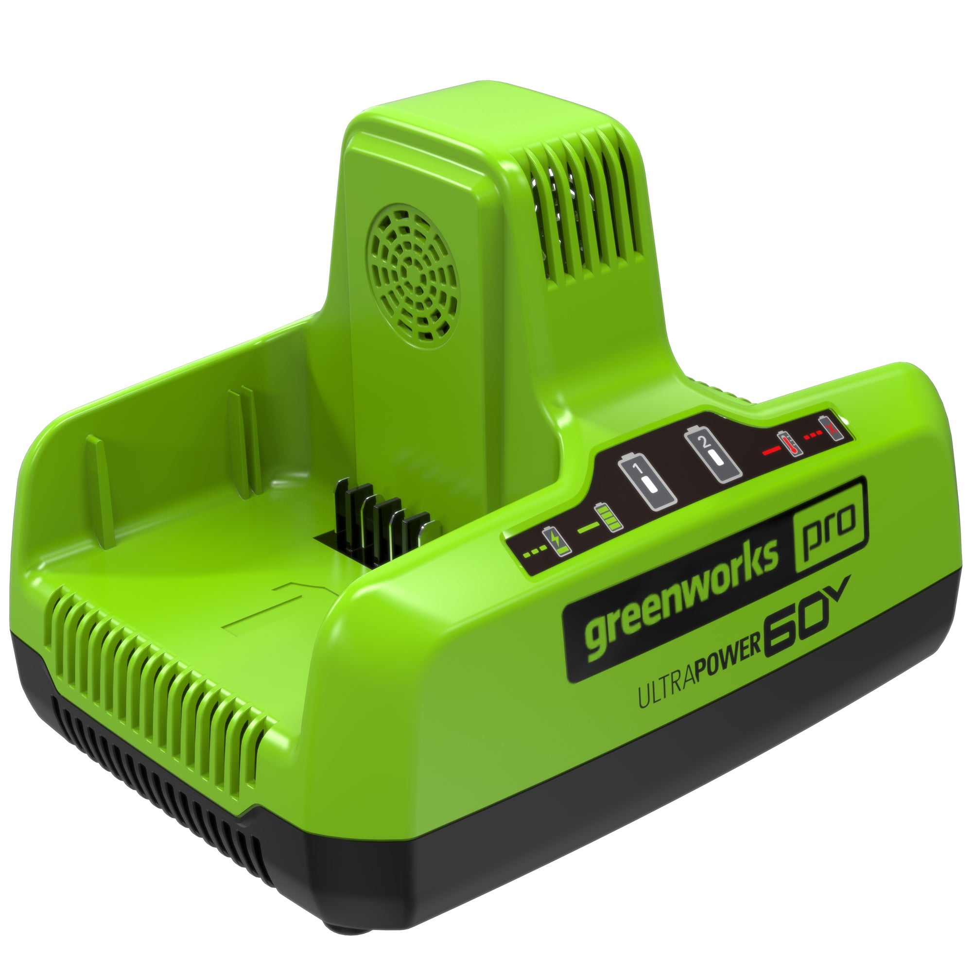 60V 6 Amp UltraPower Dual-Port Charger | Greenworks Tools