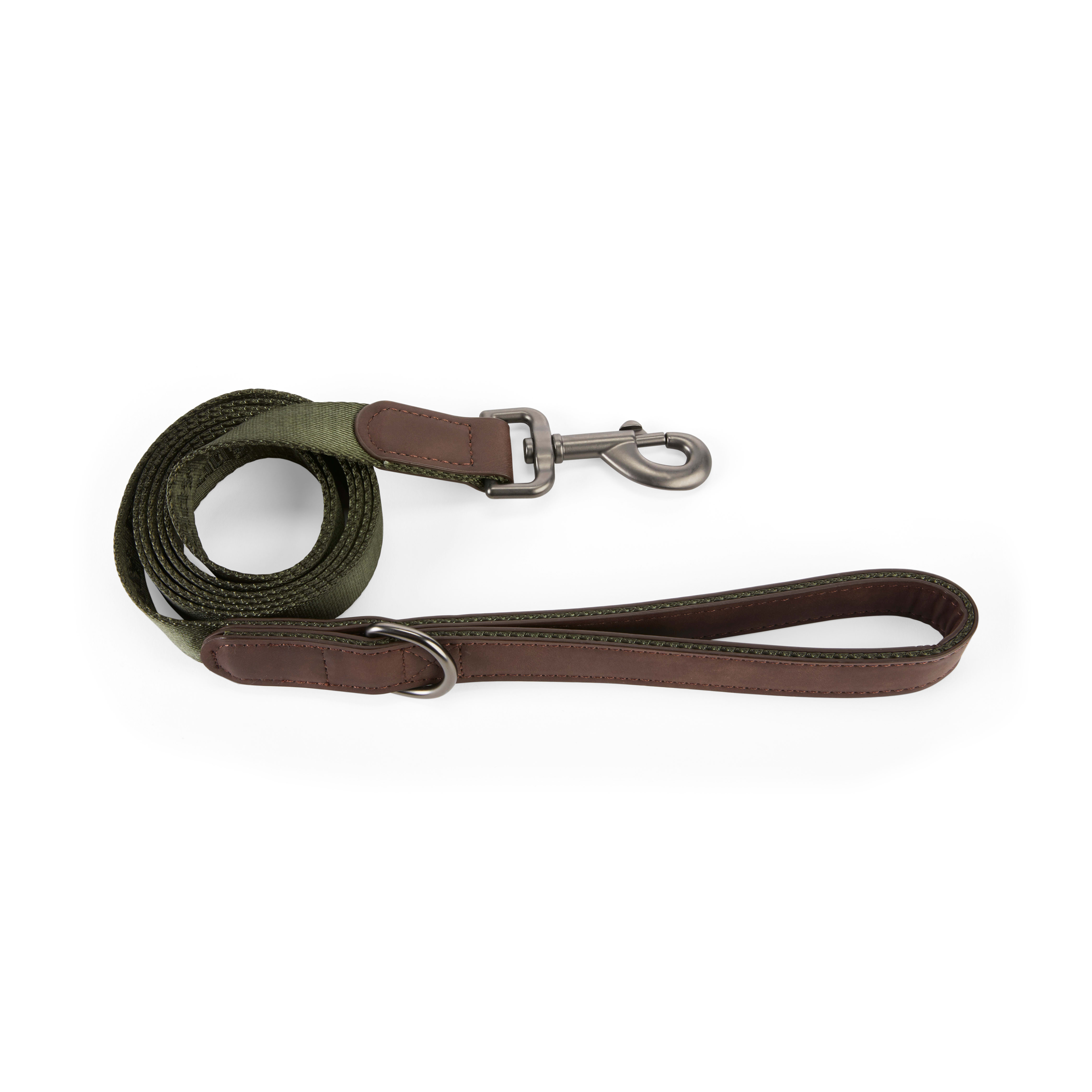 REDDY Olive Jacquard Dog Leash， 6 ft.