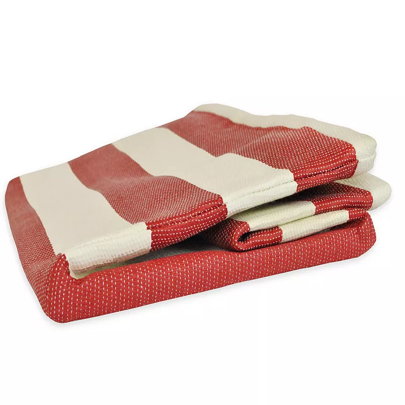 11 Red and Beige Small Rectangular Storage Bin