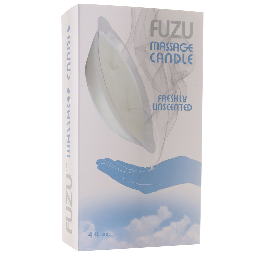 Fuzu Massage Candle 4oz in Freshly Unscented