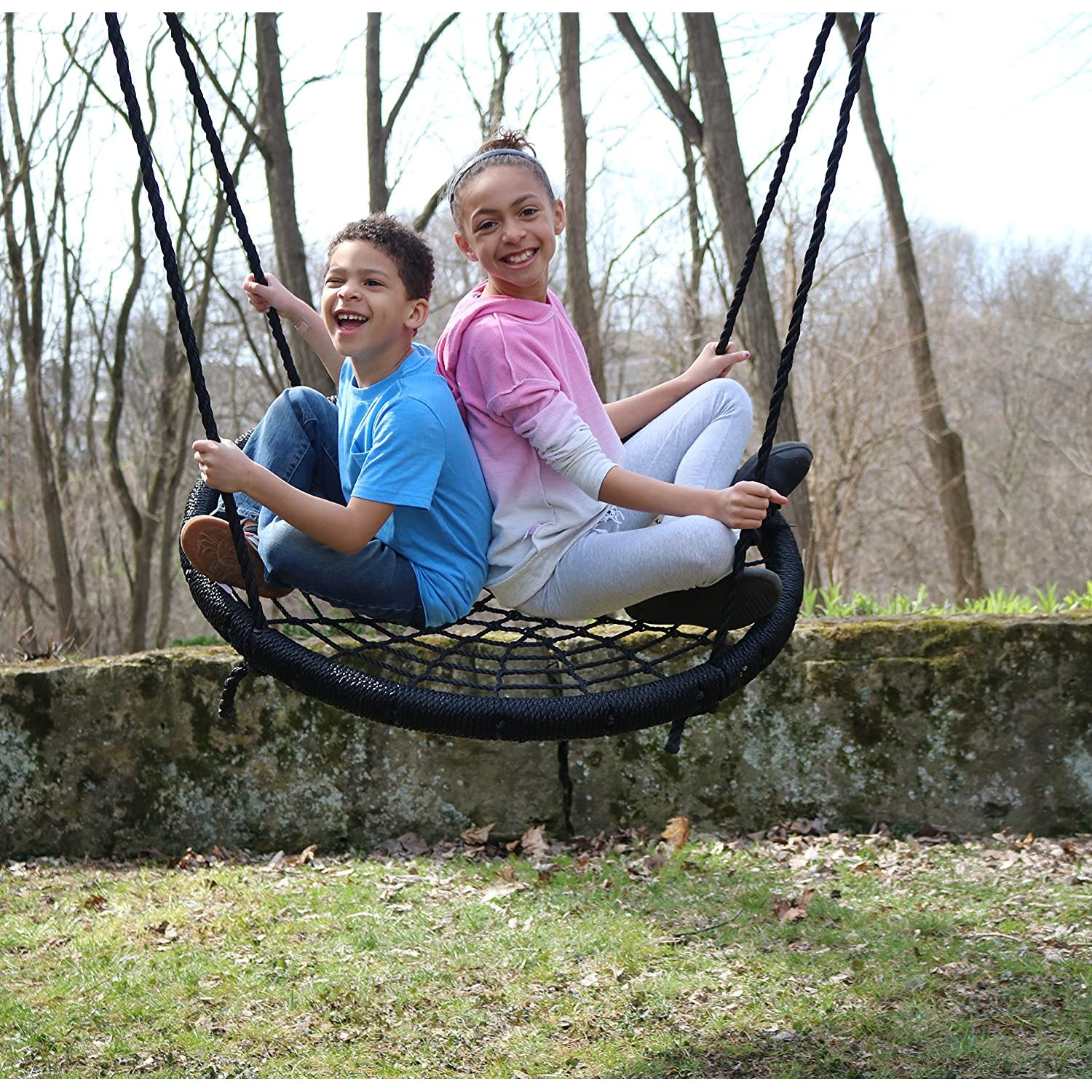 M and M Sales Enterprises Web Riderz Kids Adjustable Hanging Outdoor Rope Swing