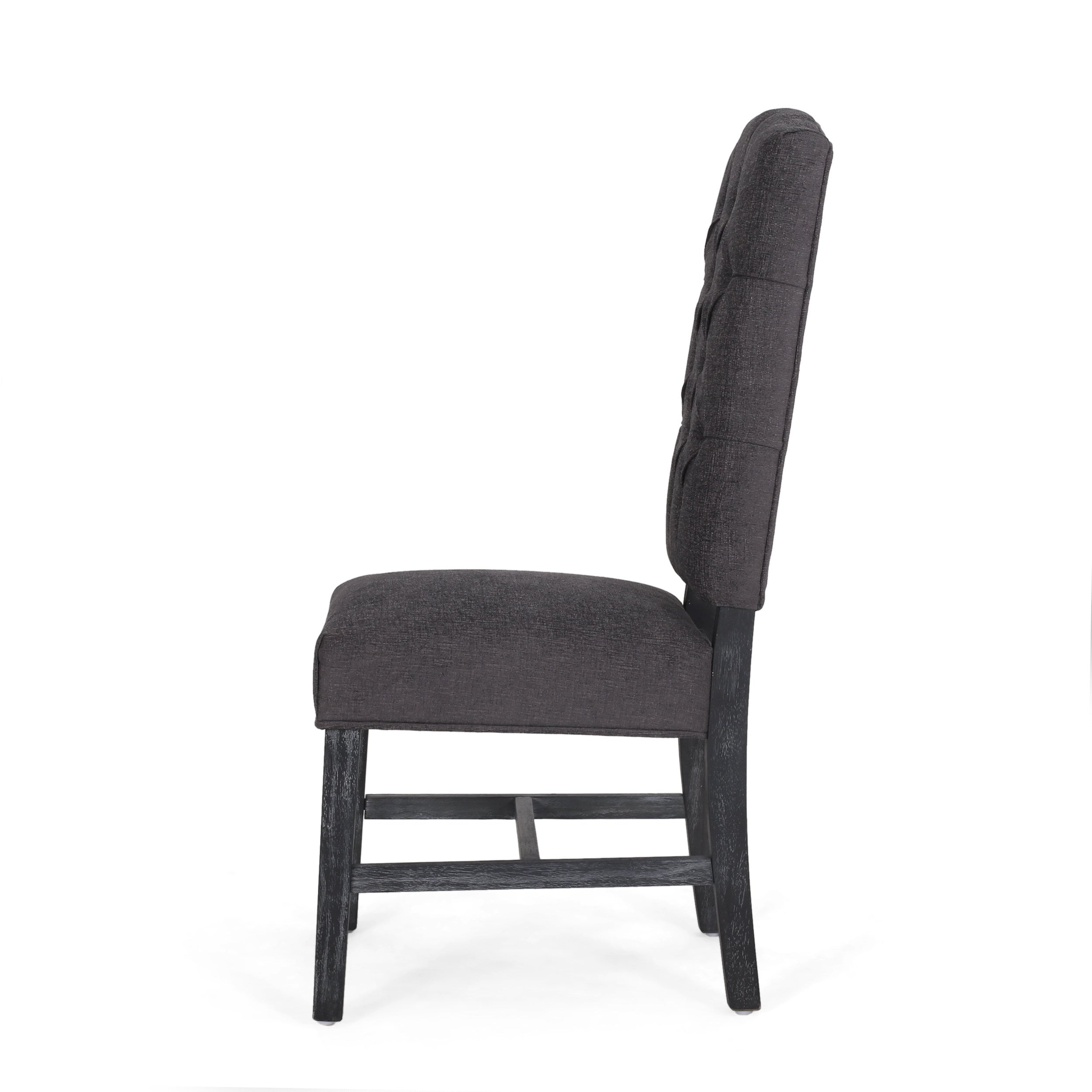 Loyning Contemporary Tufted Dining Chairs, Set of 2