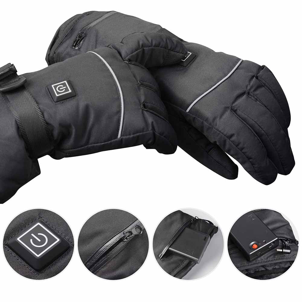 Yescom Electric Heated Gloves Touchscreen Battery Powered