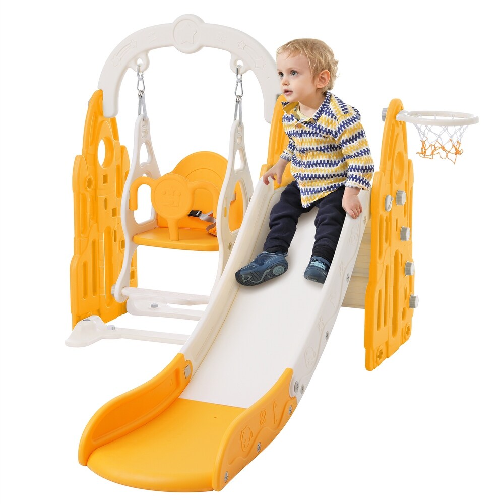 Toddler Slide and Swing Set 4 in 1