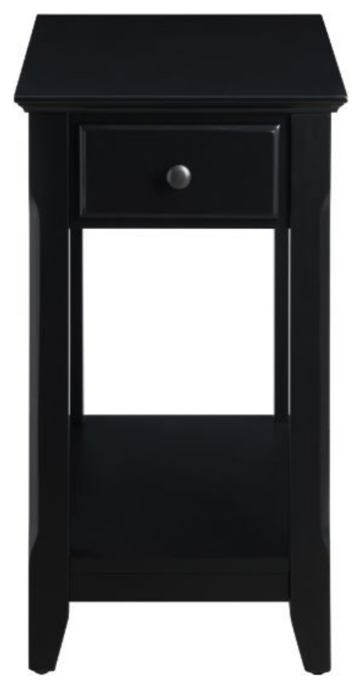 Ergode Accent Table Black Finish   Transitional   Side Tables And End Tables   by VirVentures  Houzz