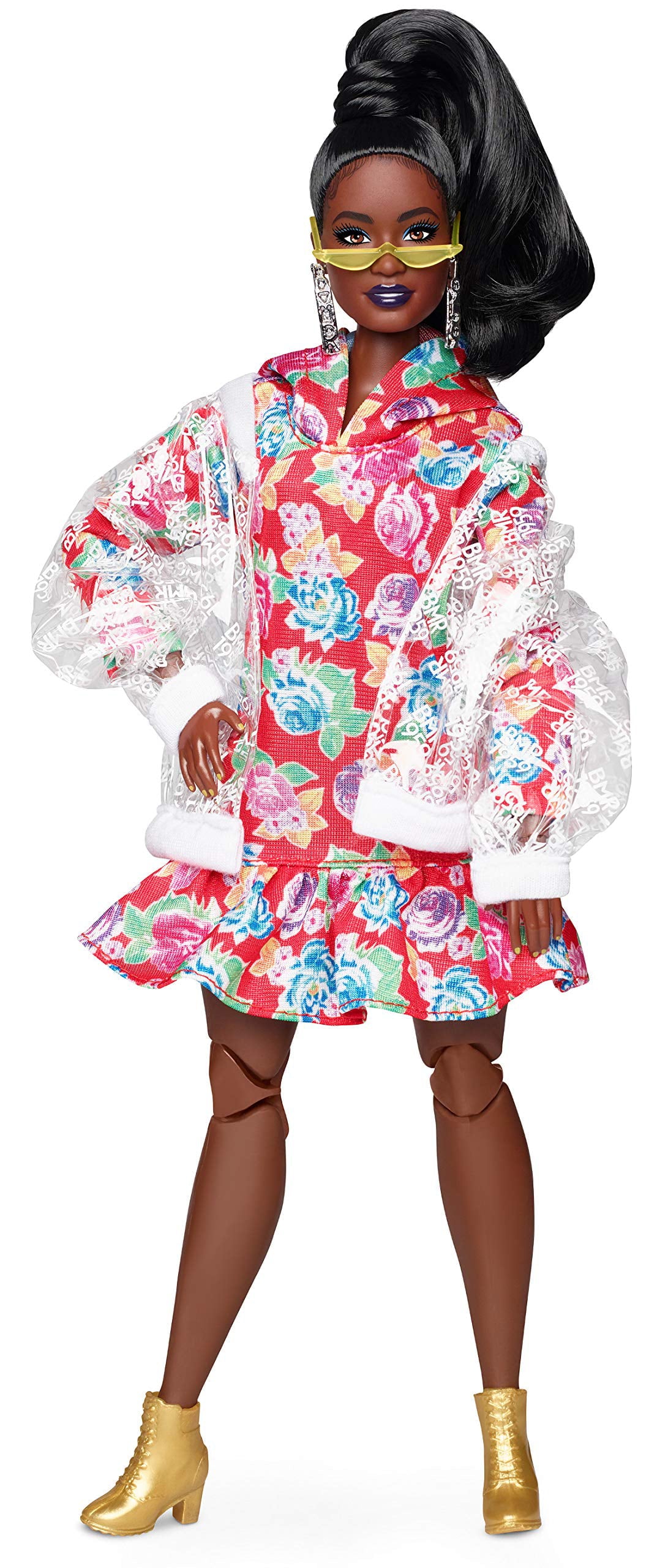 Barbie Bmr1959 - Clear Vinyl Bomber Jacket & Floral Hoodie Dress