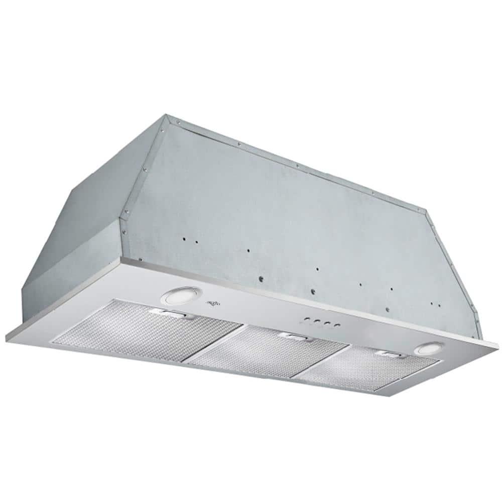 Ancona Inserta Elite 36 in Insert Range Hood with LED in Stainless Steel