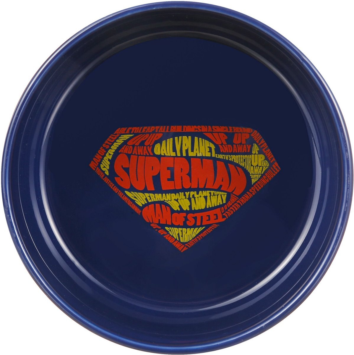 Fetch For Pets DC Comics Superman Logo Dog Bowl， 3.5 cup