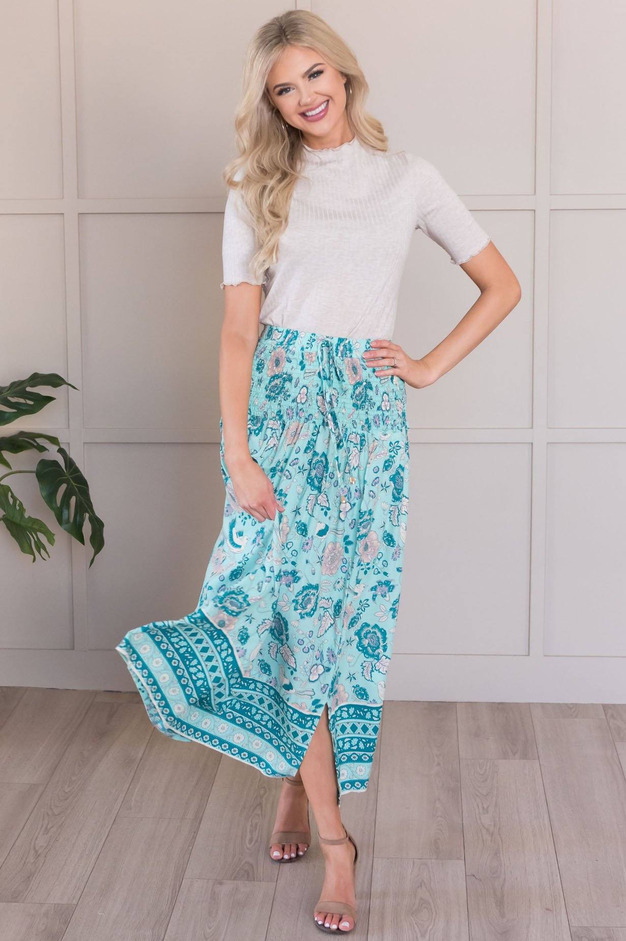 Twirl With Me Modest Bohemian Skirt