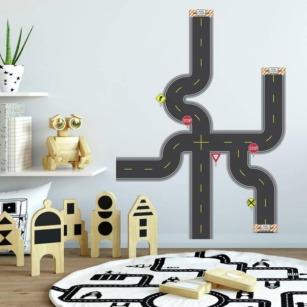 Build A Road Peel And Stick Wall Decal Roommates