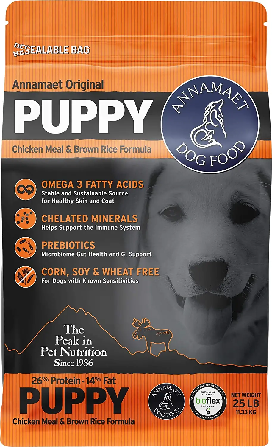 Annamaet Original Puppy Dry Dog Food (Chicken and Brown Rice) 25-lb Bag