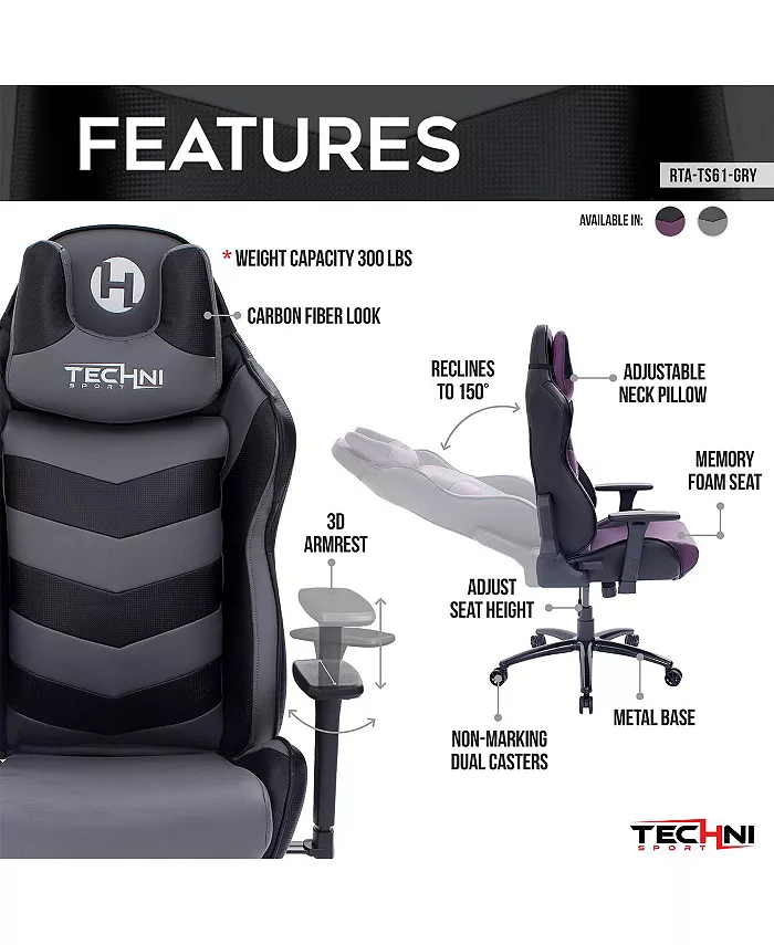 RTA Products Techni Sport TS-61 Game Chair