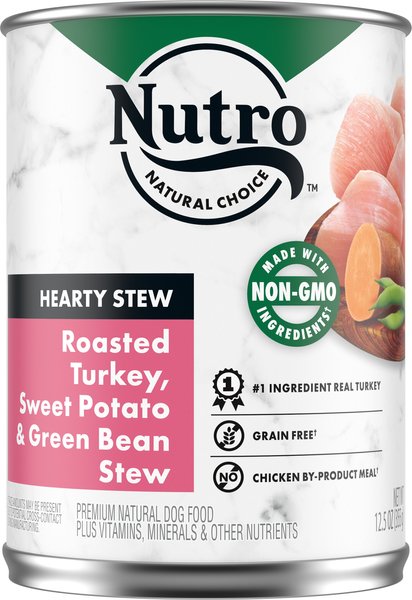 Nutro Hearty Stew Turkey， Sweet Potato and Green Bean Cuts in Gravy Canned Dog Food