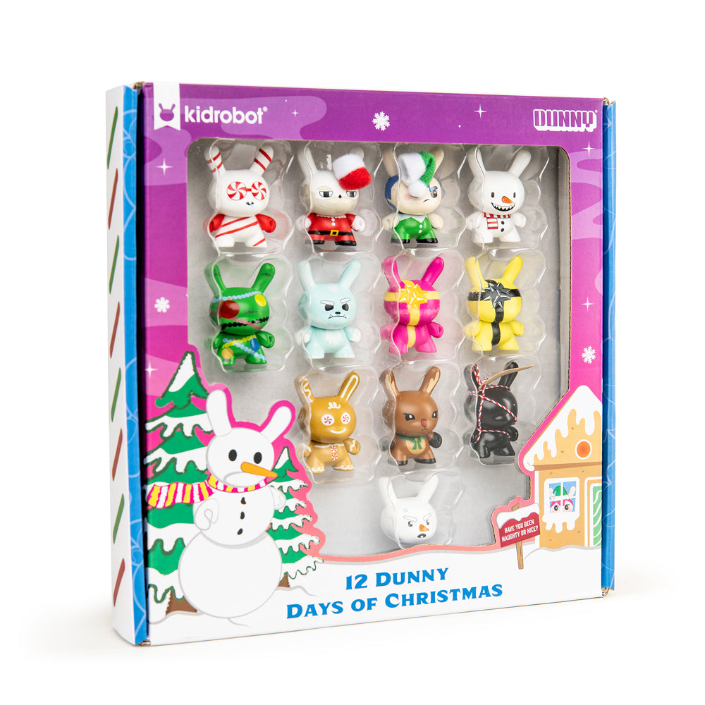 Kidrobot 12 Dunny Days of Christmas Vinyl Dunny Set