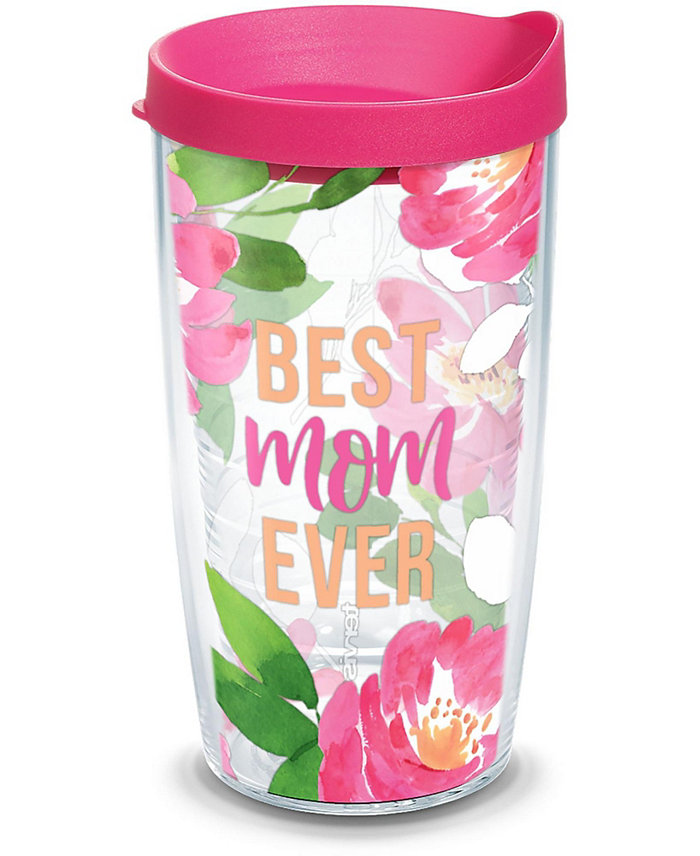 Tervis Tumbler Tervis Best Mom Ever Floral Made in USA Double Walled  Insulated Tumbler Travel Cup Keeps Drinks Cold and Hot 16oz Classic