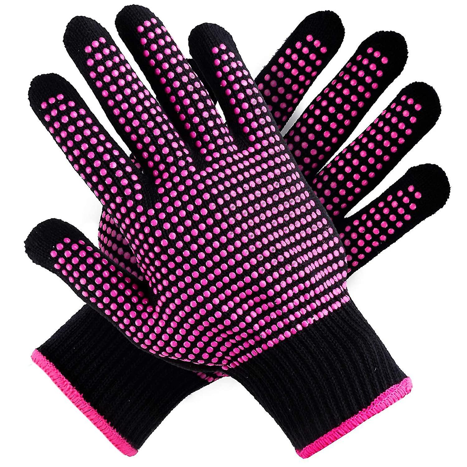 2 Pcs Heat Resistant Gloves With Silicone Bumps， (new Upgraded ) Professional