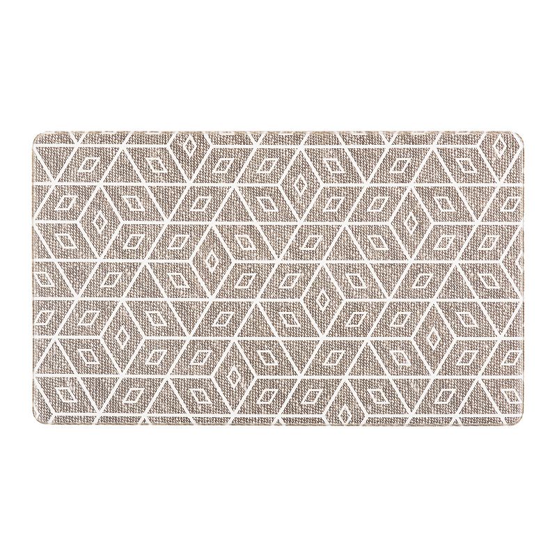 World Rug Gallery Modern Geometric Anti-Fatigue Mat