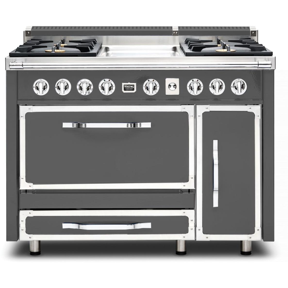 Viking 48-inch Freestanding Dual Fuel Range with True Convection Technology TVDR481-4GDG