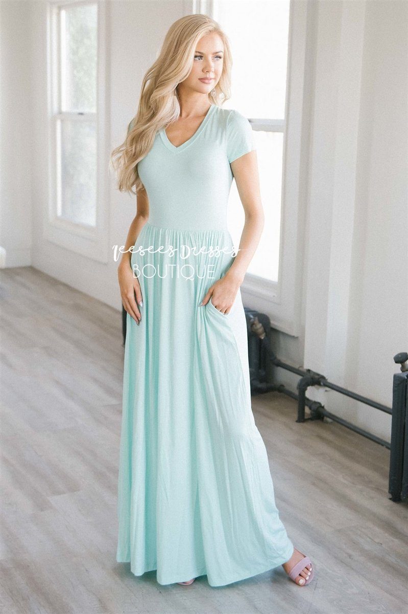 The Luella V Neck Maxi Dress