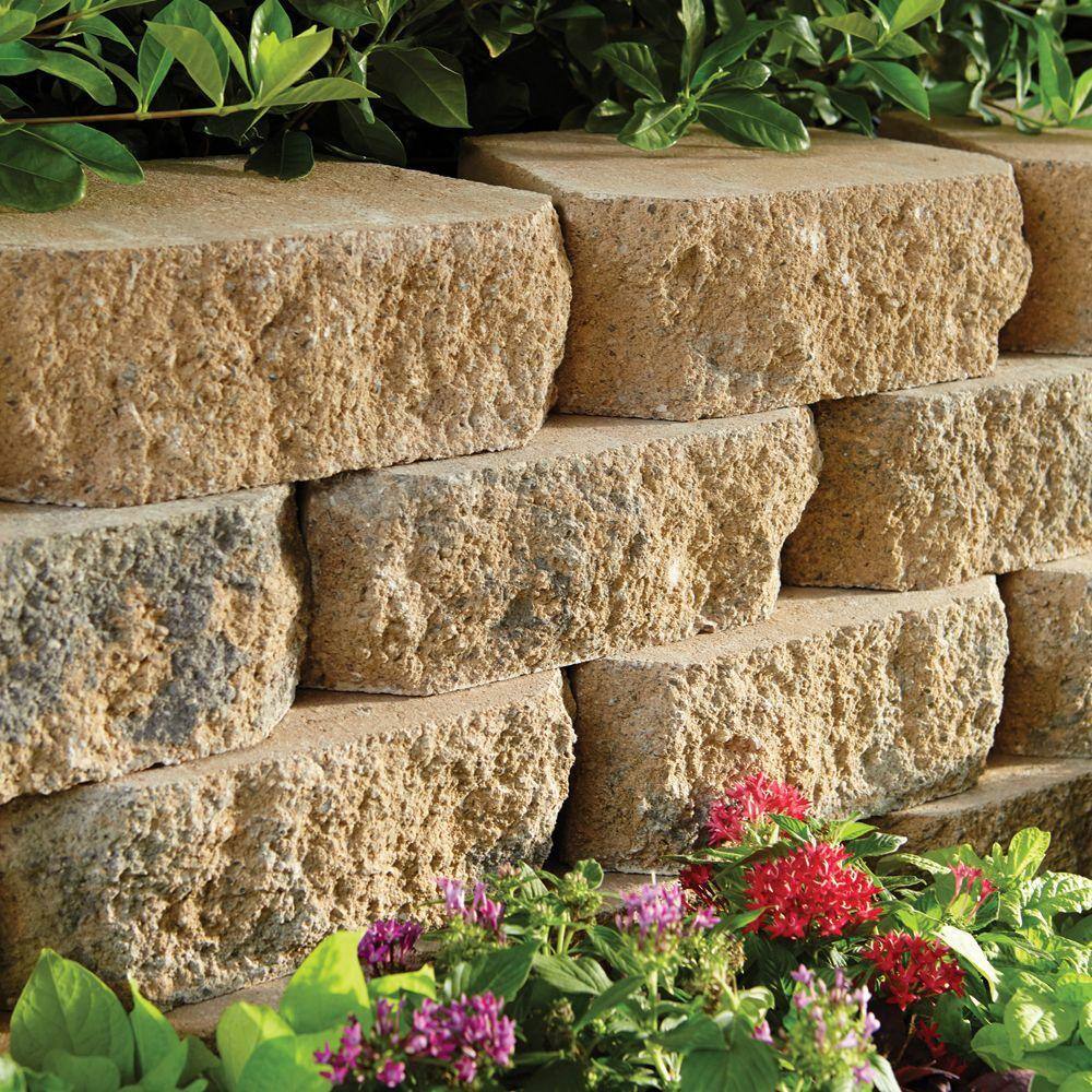 Pavestone 4 in. x 11.75 in. x 6.75 in. Carolina Blend Concrete Retaining Wall Block (144-Pieces46.6 sq. ft.Pallet) 81123