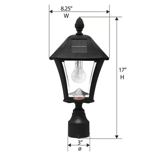 Baytown Bulb Solar Light with GS Solar LED Light Bulb Wall/Pier/3