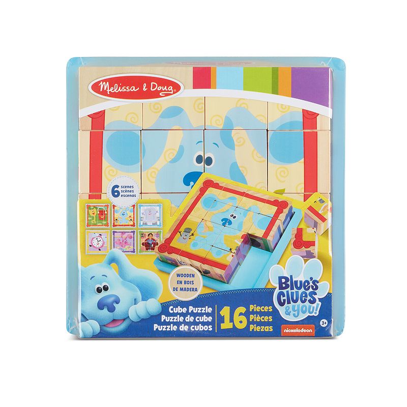 Melissa and Doug Blue's Clues and You Wooden Cube Puzzle