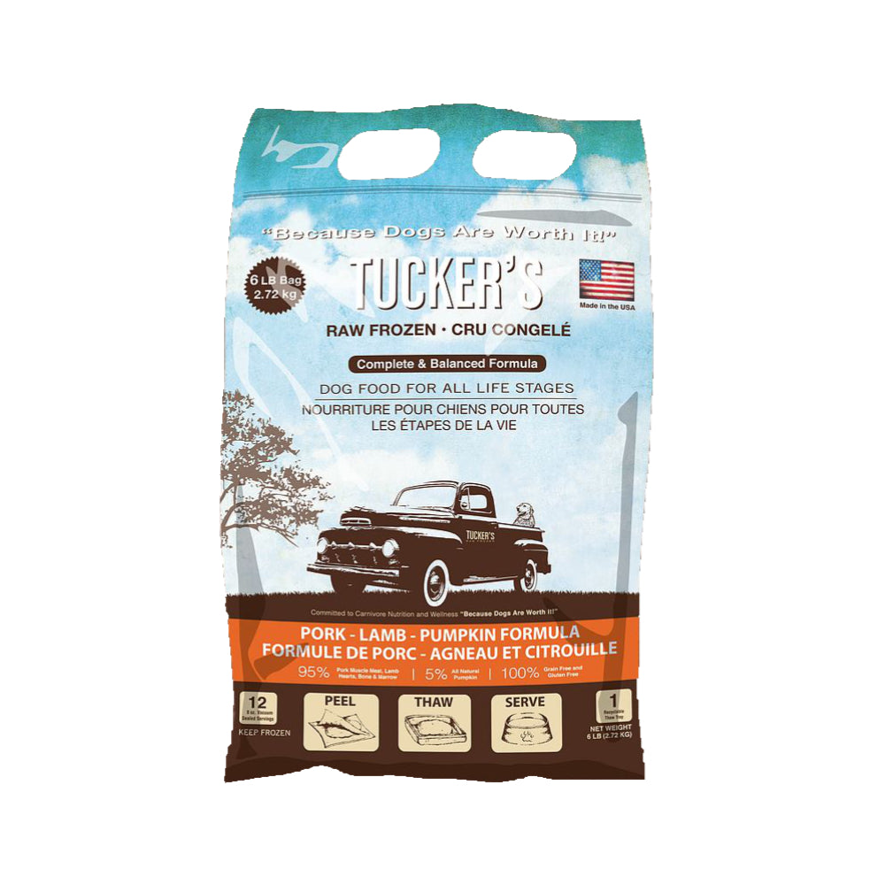 Pork， Lamb， and Pumpkin Formula Raw Frozen Dog Food