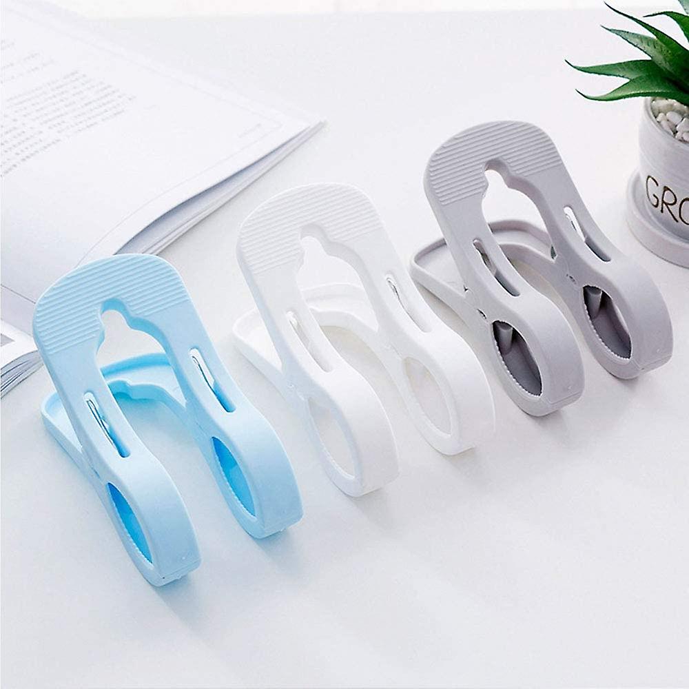 2pcs Beach Towel Clips， Large Size Windproof Plastic Clips， Bathroom Towel Clips， Quilt Clamps Clothes Pegs For Home Pool Chairs， Laundry， Sunbeds And