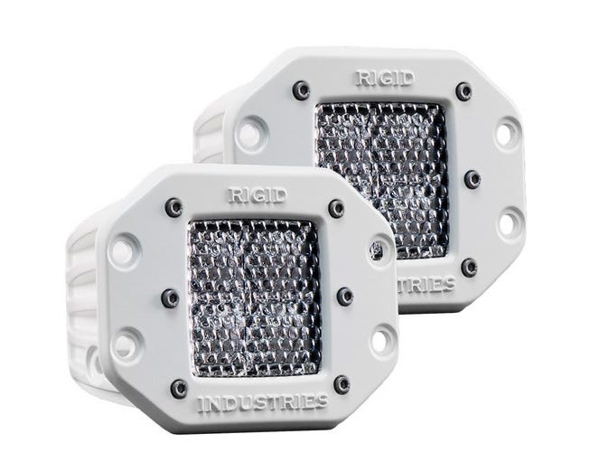 Rigid Industries Marine Dually Flush Mount Diffused LED Light - Pair - 61251