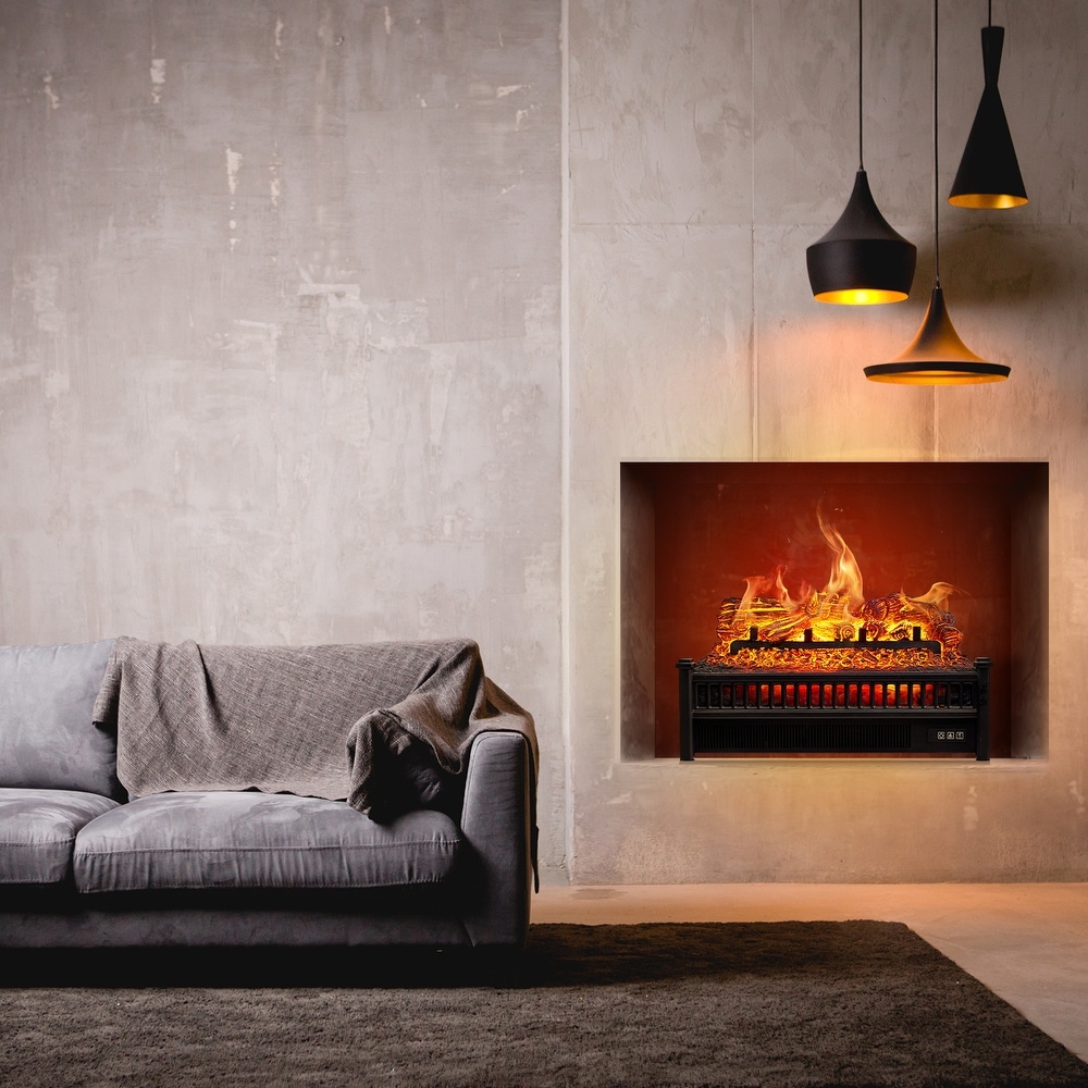 ELEGANT Electric Fireplace Heater Insert Wall Mounted