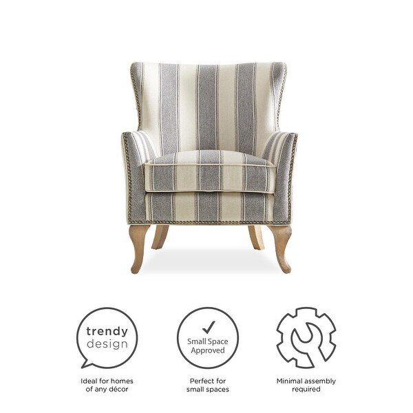 Avenue Greene Terri Transitional Flared Arms Accent Chair