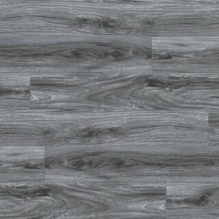 ACQUA FLOORS Smokey Keystone 20 MIL x 7.2 in. W x 48 in. L Click Lock Waterproof Luxury Vinyl Plank Flooring (28.8 sqftcase) AF55647