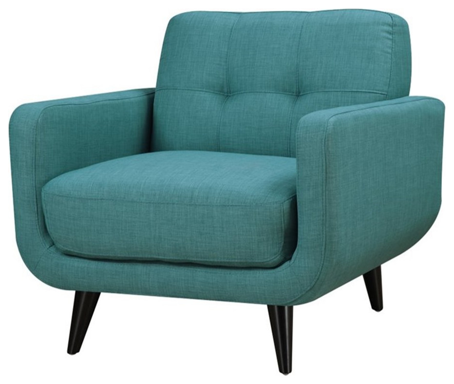 Picket House Furnishings Hailey Accent Chair in Teal   Midcentury   Armchairs And Accent Chairs   by Homesquare  Houzz