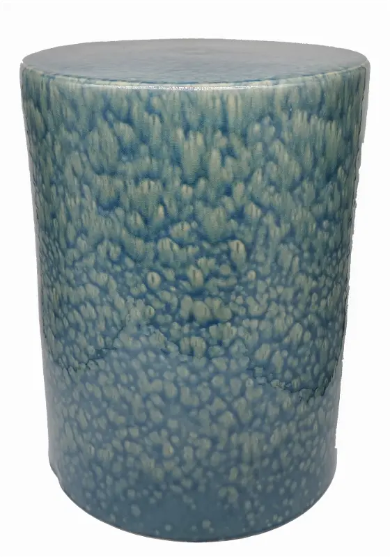 17 Inch Ocean Blue Garden Stool