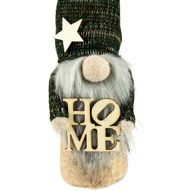 Green Knit Standing Home Gnome Christmas Figure