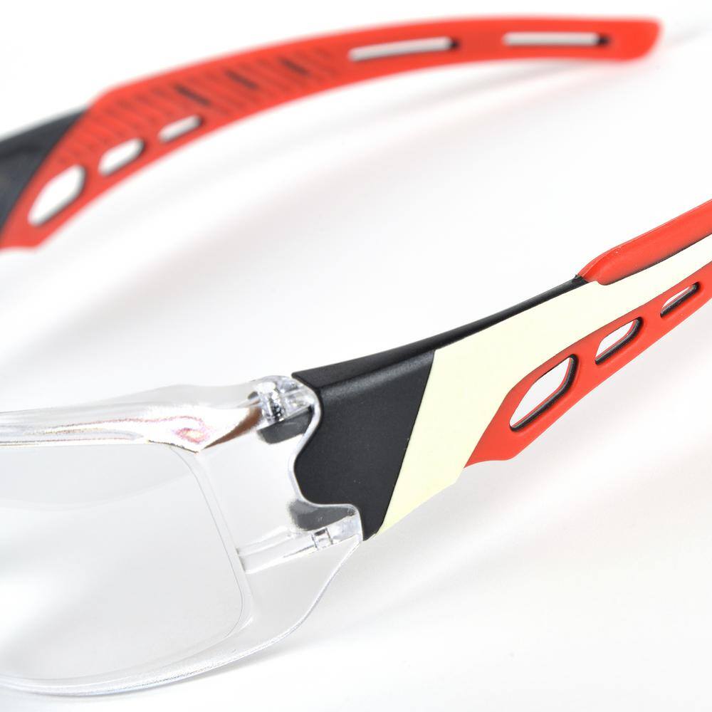 TRULINE React 111 Red Safety Glasses TruGlow Technology - ANSI Compliant HD-A303309